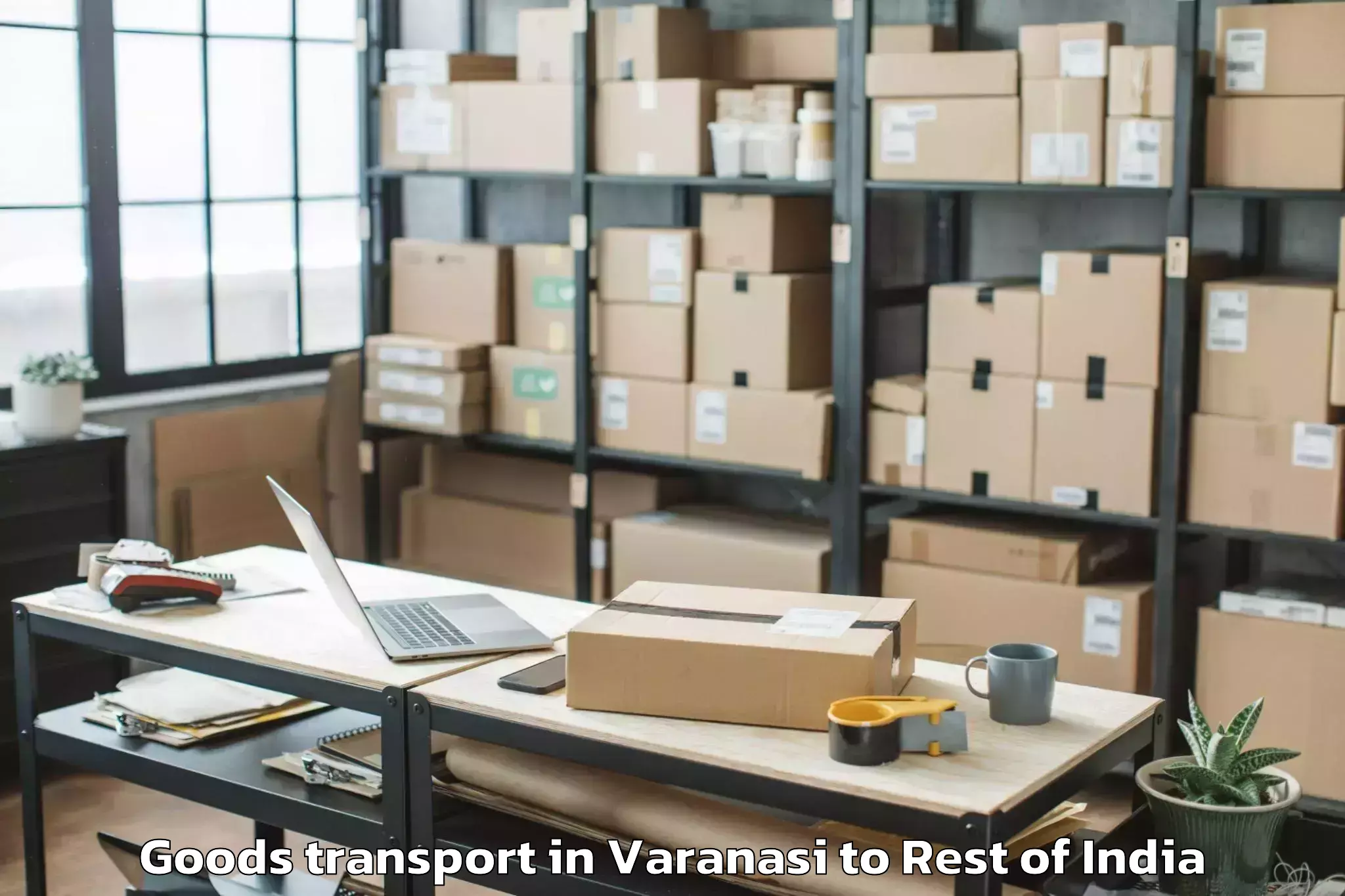 Top Varanasi to Abishekapatti Goods Transport Available